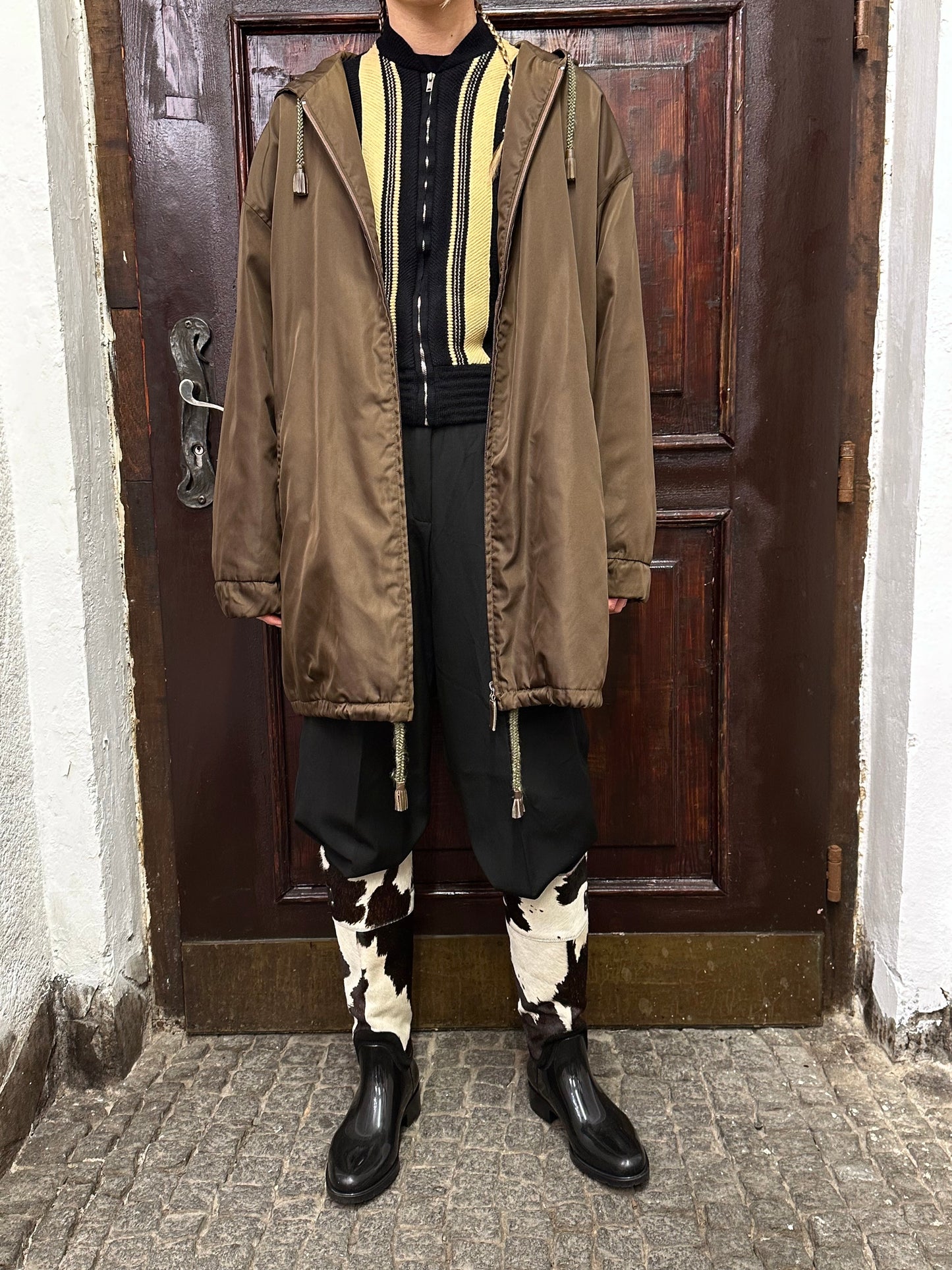 mid 90s PRADA pocono nylon jacket with liner