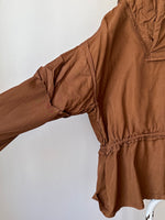 60s beautiful brown smock.