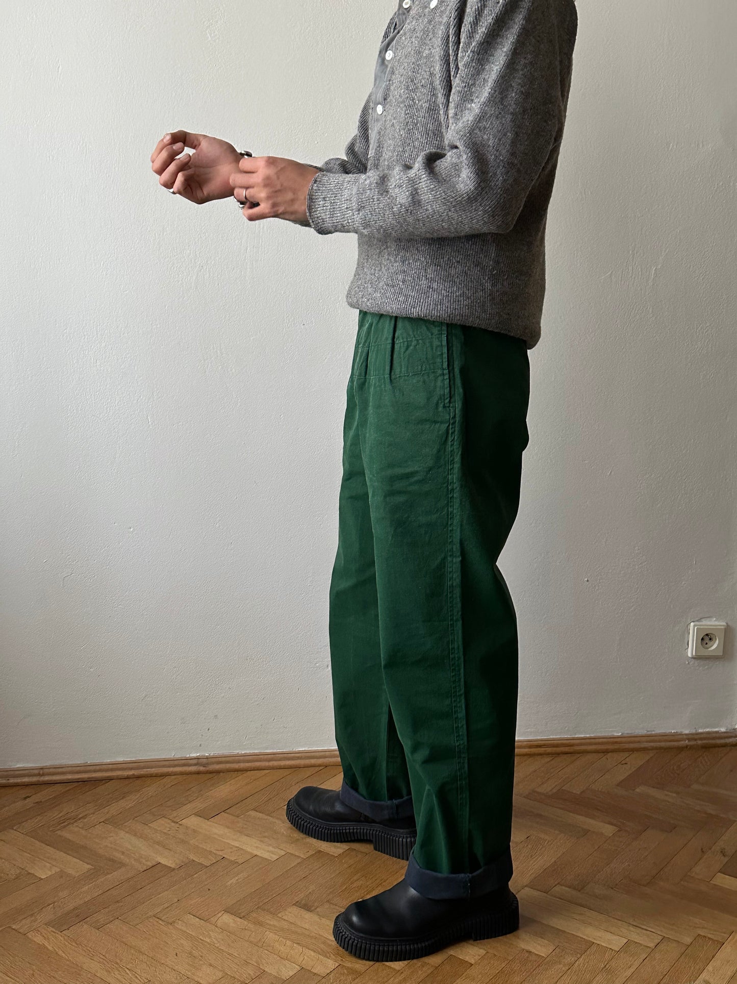 TOTO Vintage clothing shop store Antique shop Prague Made in France Stone Island Tela Stella ストーンアイランド  デラステラ Massimo Osti マッシモオスティ Trousers 80's 1983s 古着屋 プラハ ユーロ古着 ヨーロッパ古着 古着卸 Made n Italy イタリア製 83年 Rare レア