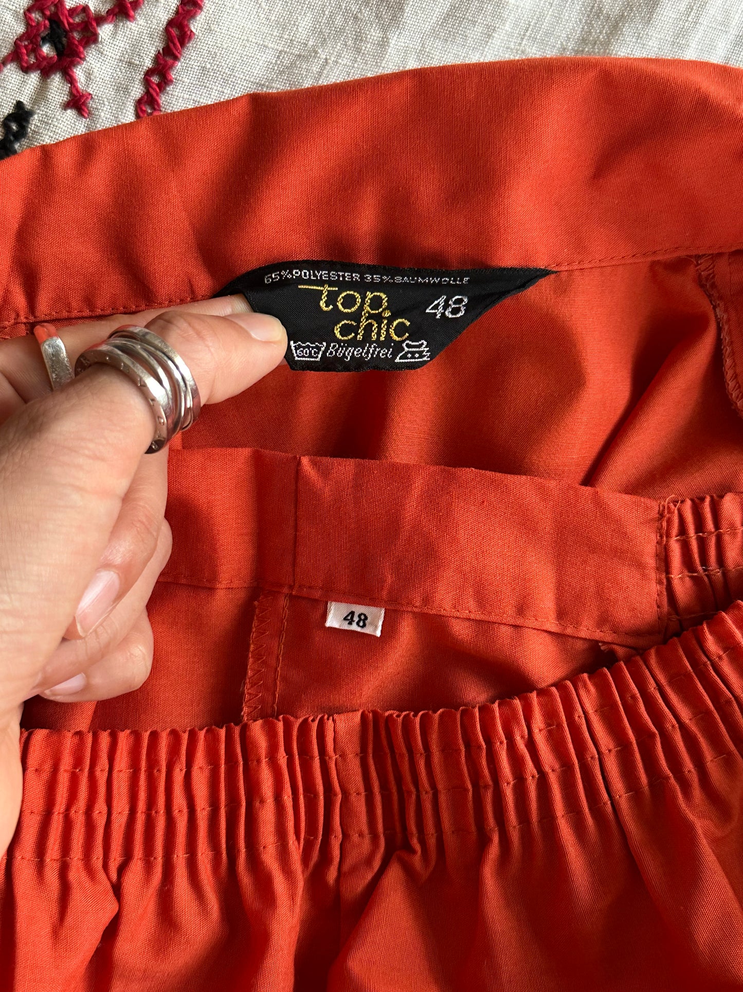 70s deadstock pyjama shirt & shorts