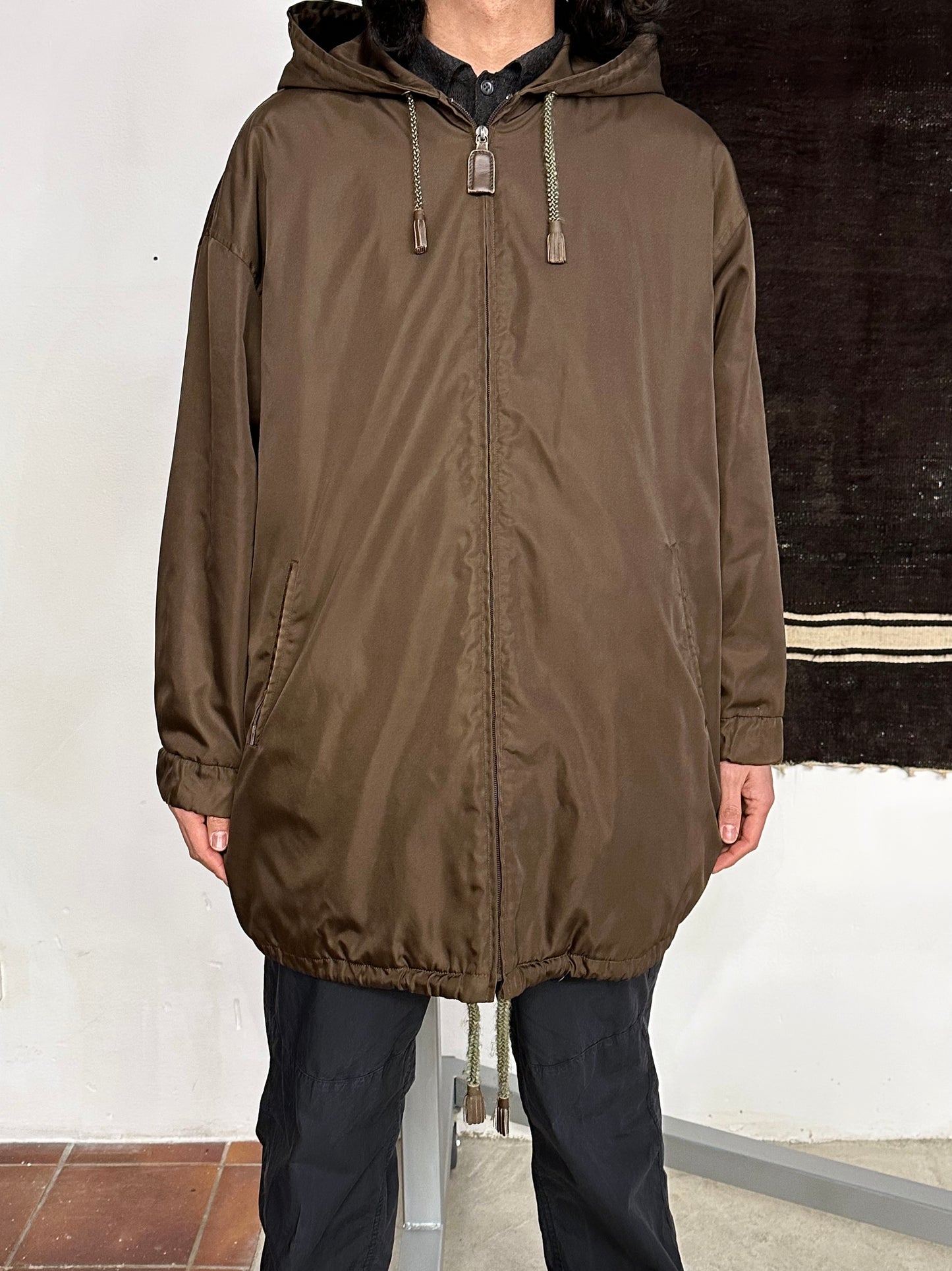 mid 90s PRADA pocono nylon jacket with liner