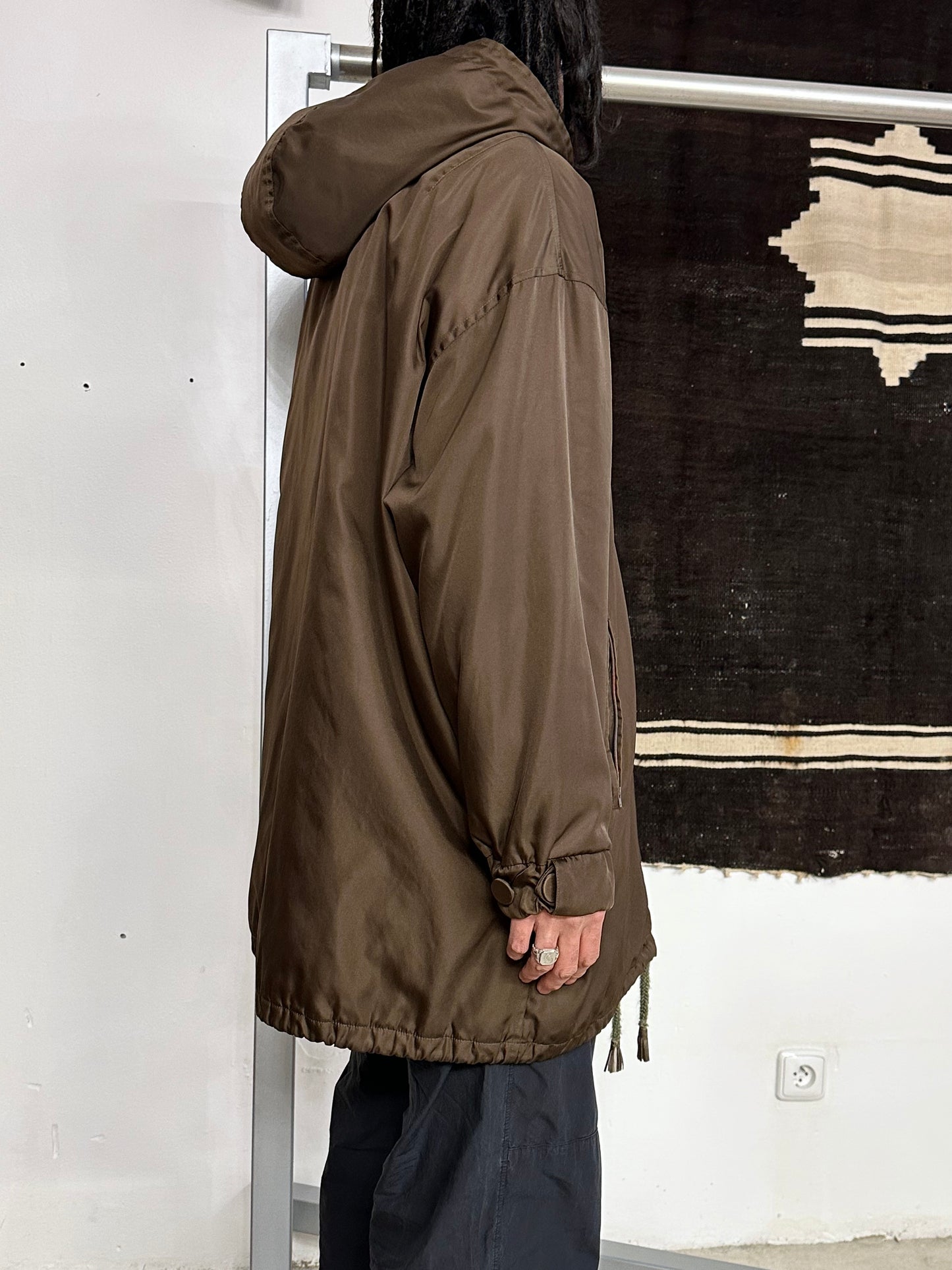 mid 90s PRADA pocono nylon jacket with liner