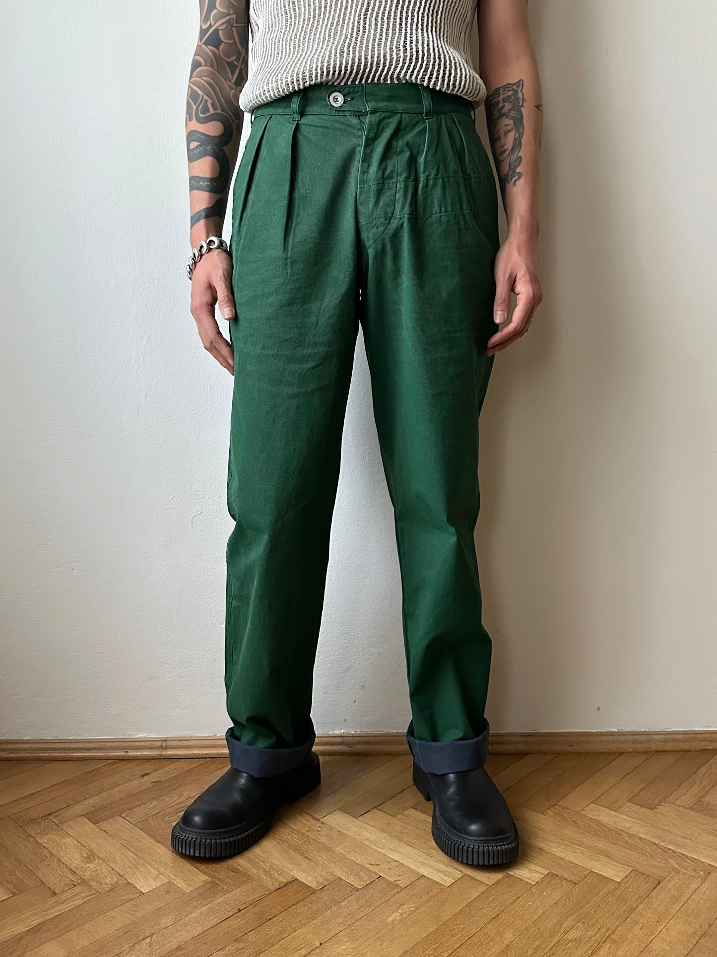 TOTO Vintage clothing shop store Antique shop Prague Made in France Stone Island Tela Stella ストーンアイランド  デラステラ Massimo Osti マッシモオスティ Trousers 80's 1983s 古着屋 プラハ ユーロ古着 ヨーロッパ古着 古着卸 Made n Italy イタリア製 83年 Rare レア