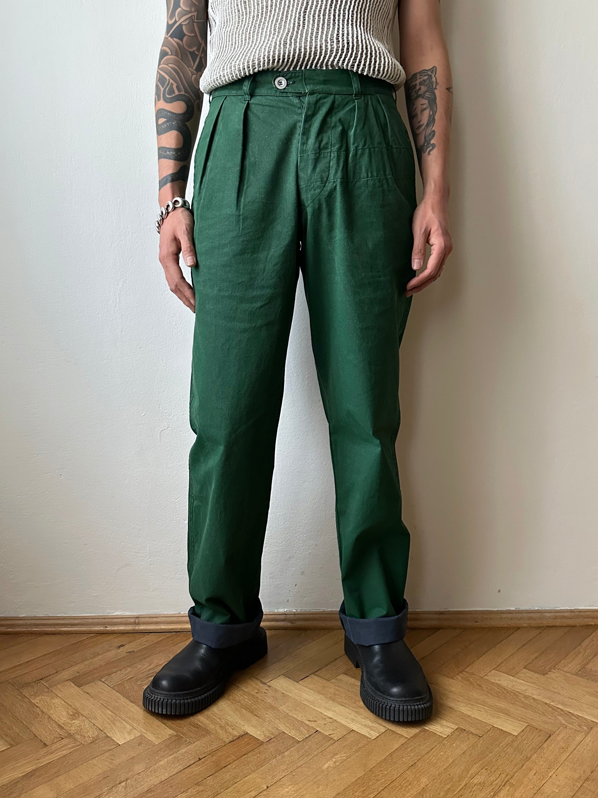 TOTO Vintage clothing shop store Antique shop Prague Made in France Stone Island Tela Stella ストーンアイランド  デラステラ Massimo Osti マッシモオスティ Trousers 80's 1983s 古着屋 プラハ ユーロ古着 ヨーロッパ古着 古着卸 Made n Italy イタリア製 83年 Rare レア