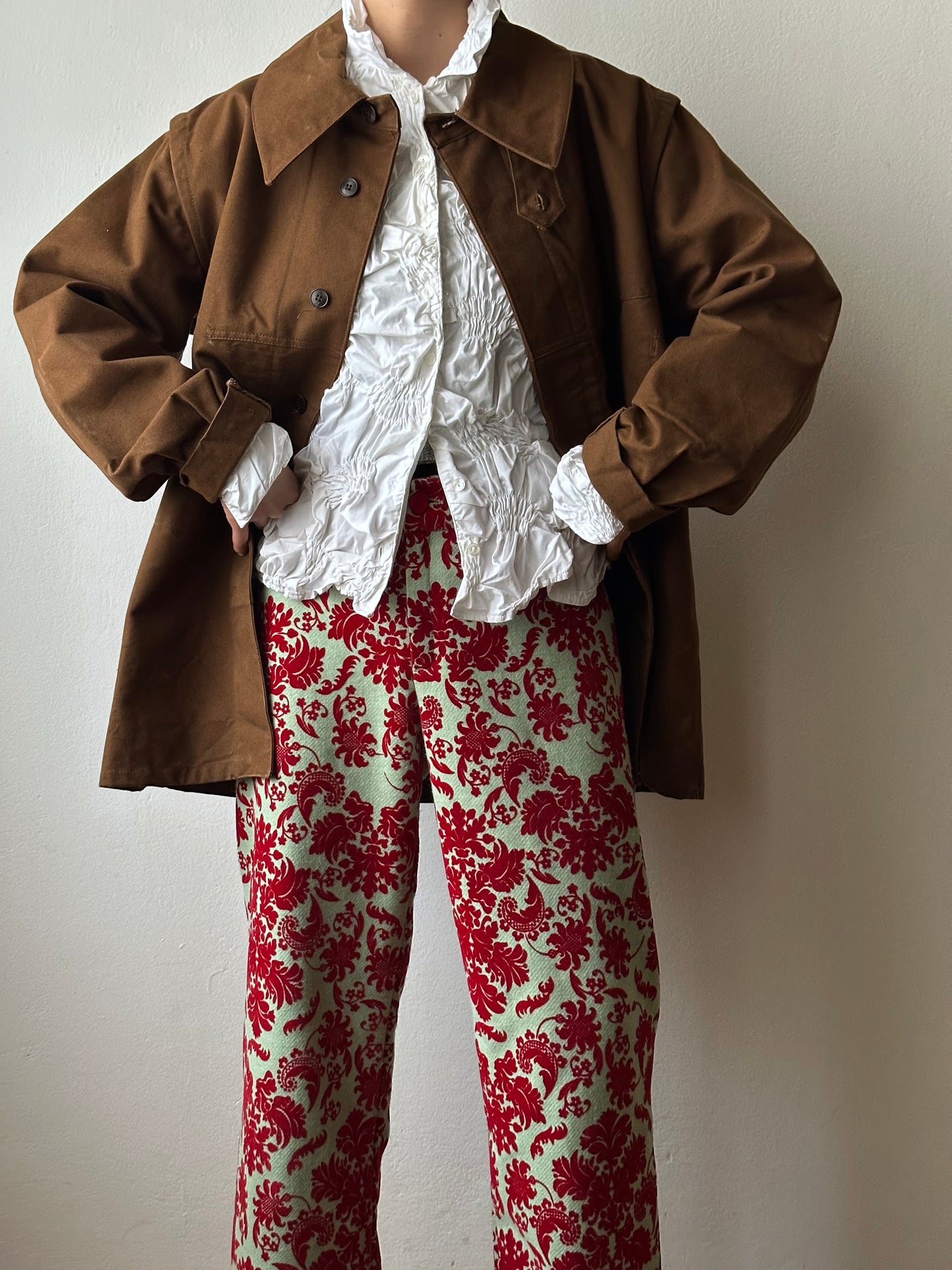 SNCF 50's French Railway 国鉄 Vintage ヴィンテージ フレンチワーク French work wear Praha TOTO Vintage clothing shop store Antique shop Prague Made in France Stone Island Tela Stella ストーンアイランド  デラステラ Massimo Osti Trousers 80's 1982s 古着屋 プラハ ユーロ古着 ヨーロッパ古着 古着卸