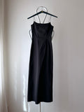 90s French black dress