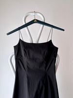 90s French black dress