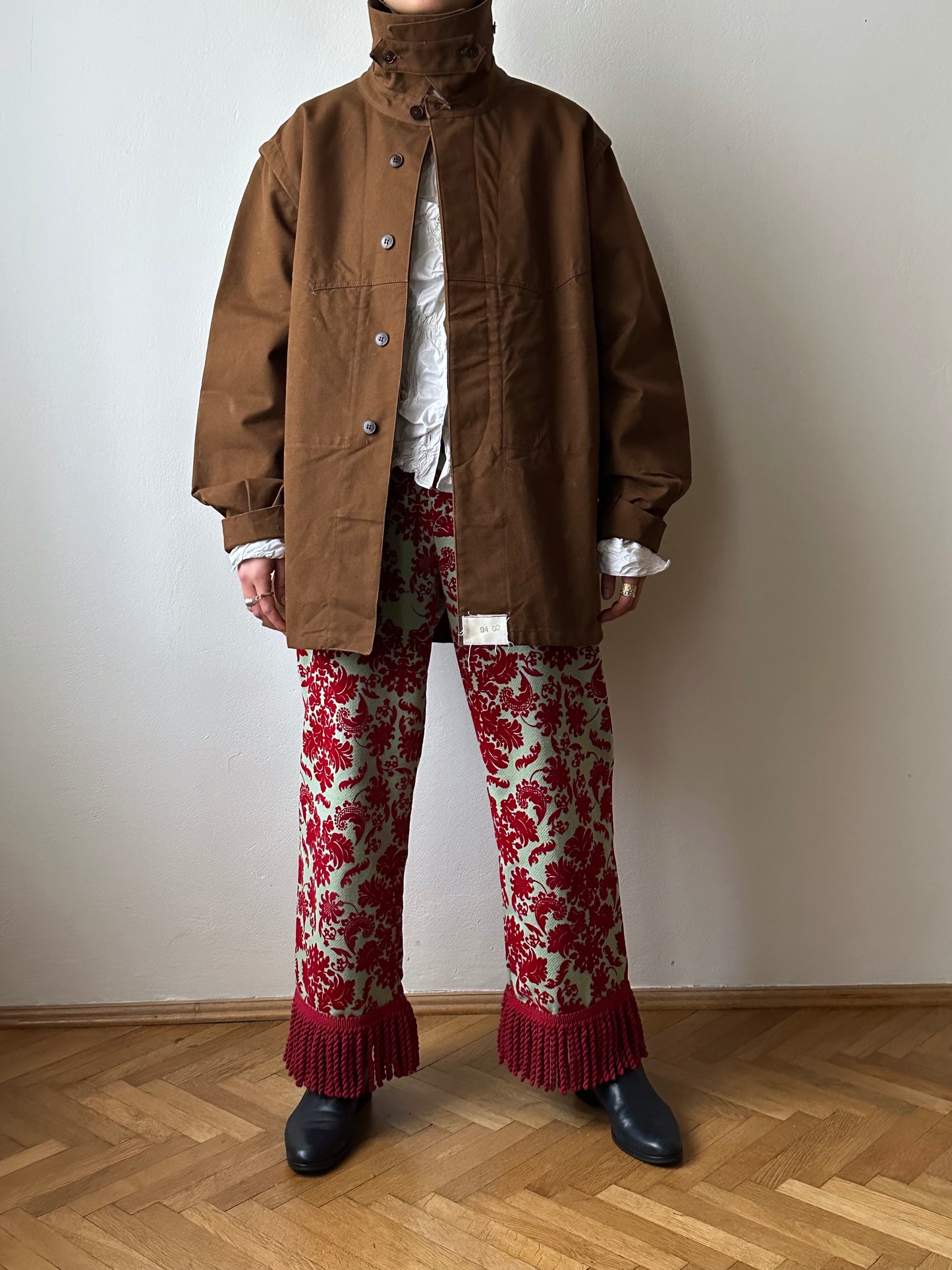 SNCF 50's French Railway 国鉄 Vintage ヴィンテージ フレンチワーク French work wear Praha TOTO Vintage clothing shop store Antique shop Prague Made in France Stone Island Tela Stella ストーンアイランド  デラステラ Massimo Osti Trousers 80's 1982s 古着屋 プラハ ユーロ古着 ヨーロッパ古着 古着卸