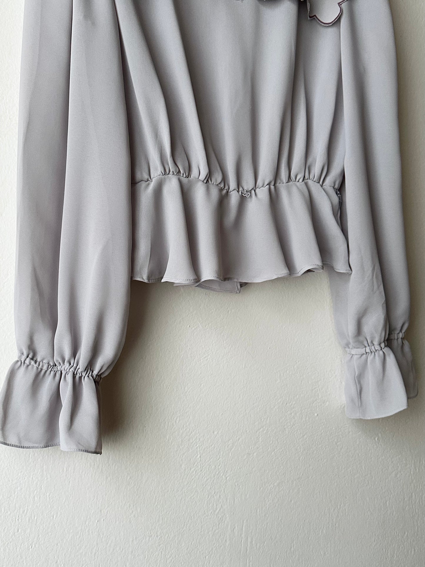 1980s Italy scallop blouse