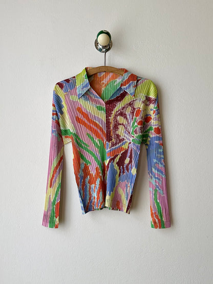 Issey Miyake PLEATS PLEASE frosty forest shirt AW23 2023 AW