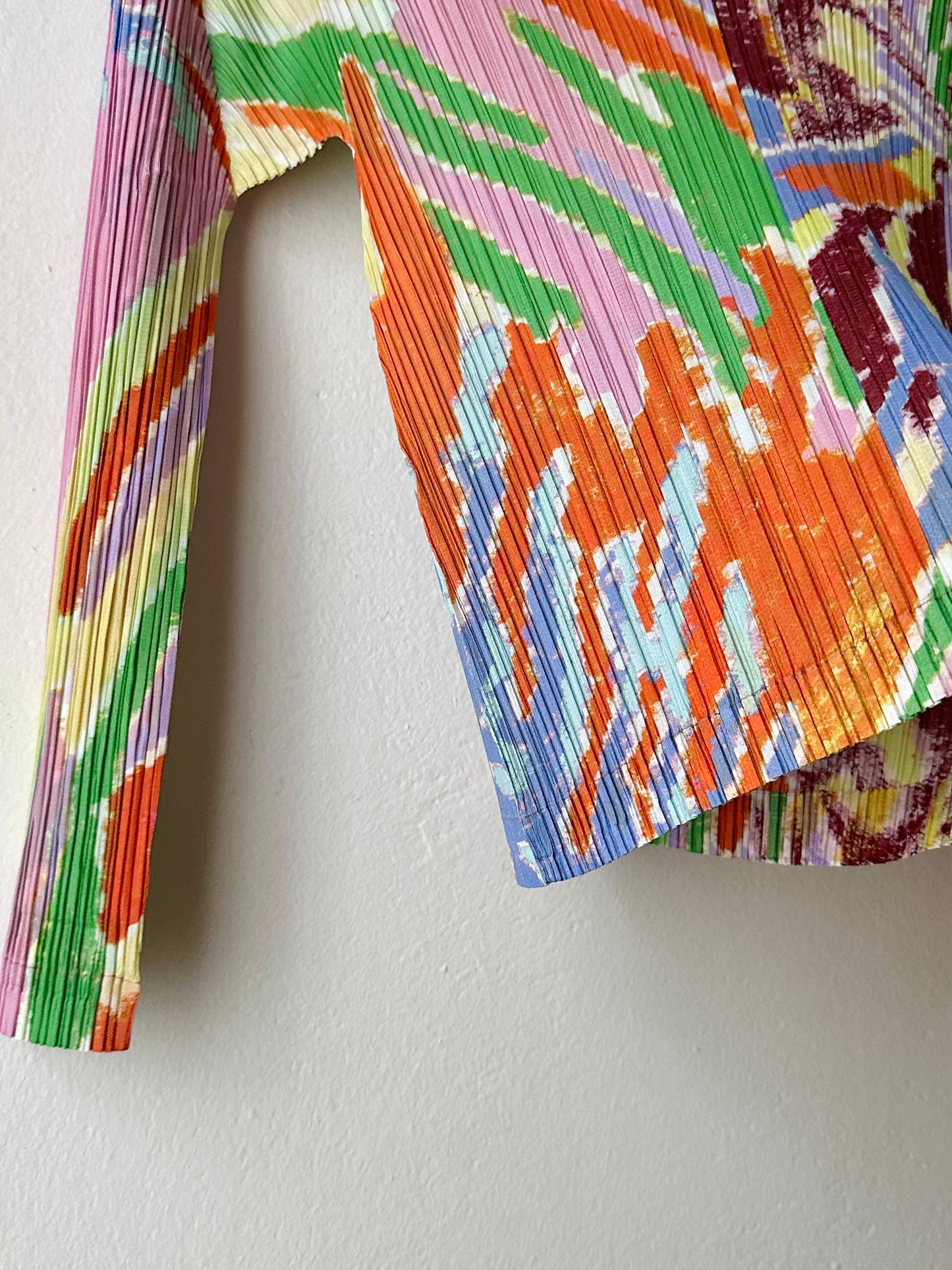 AW23 Issey Miyake PLEATS PLEASE frosty forest shirt