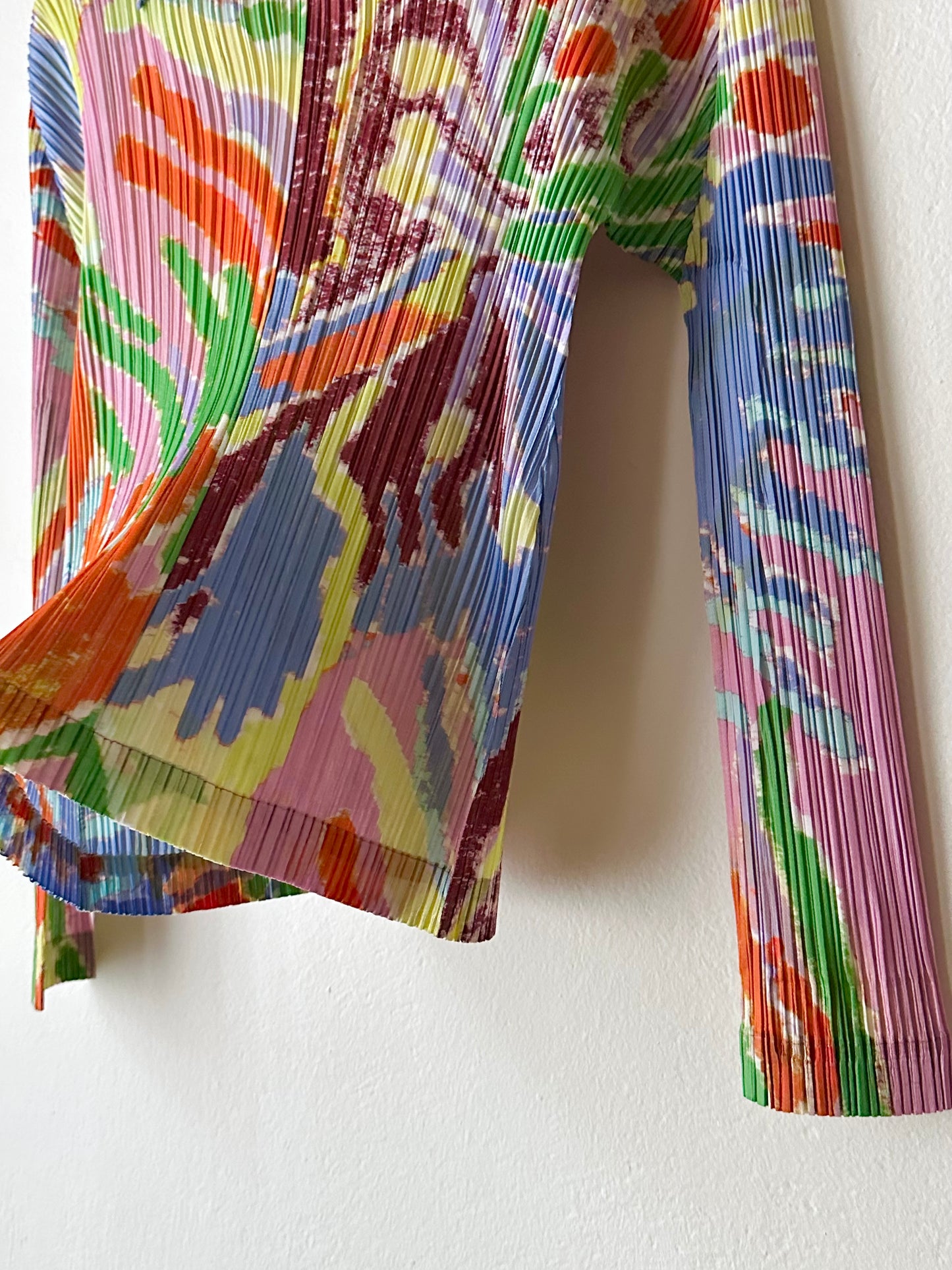 AW23 Issey Miyake PLEATS PLEASE frosty forest shirt