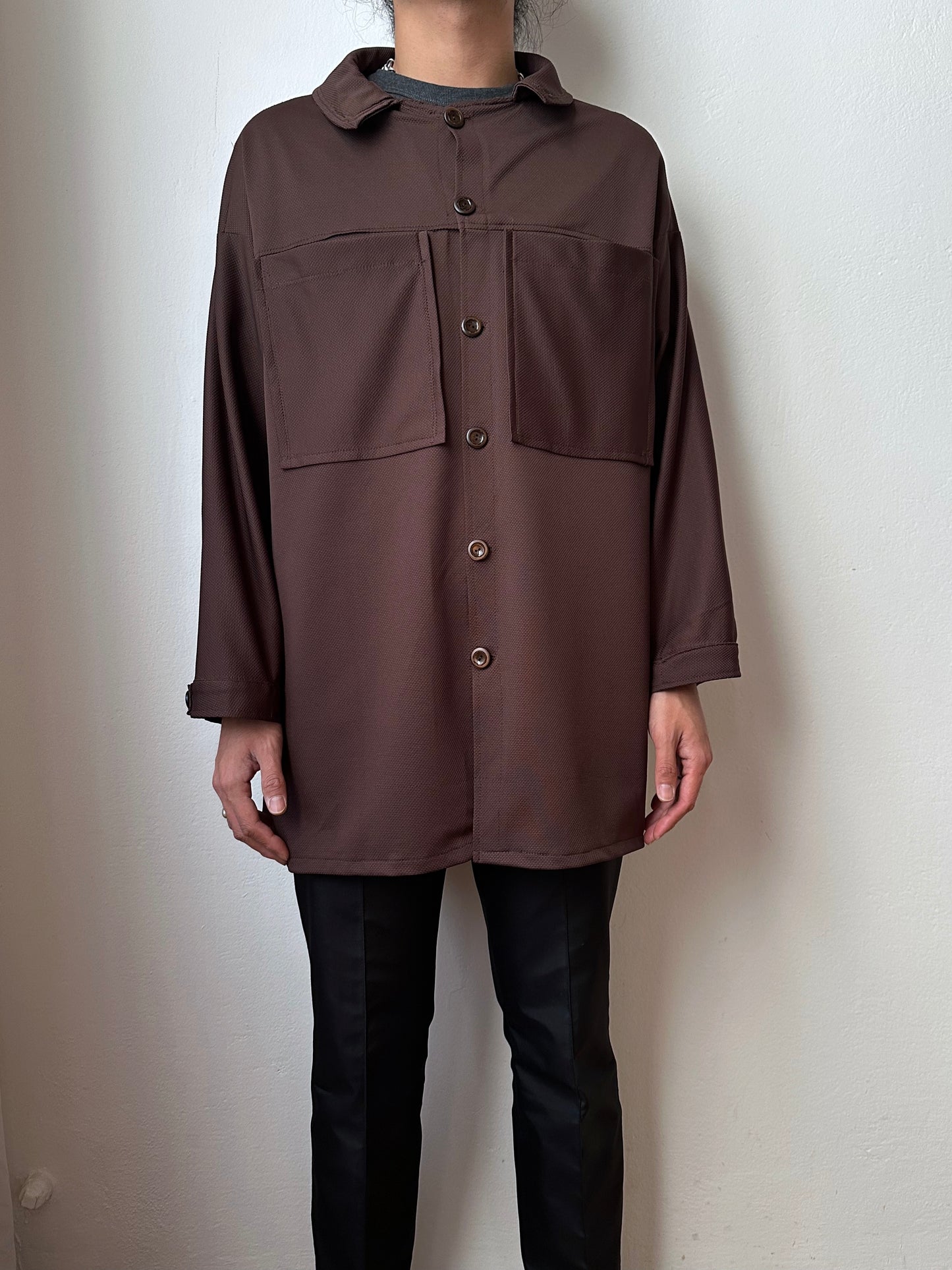 Oversized poly shirt