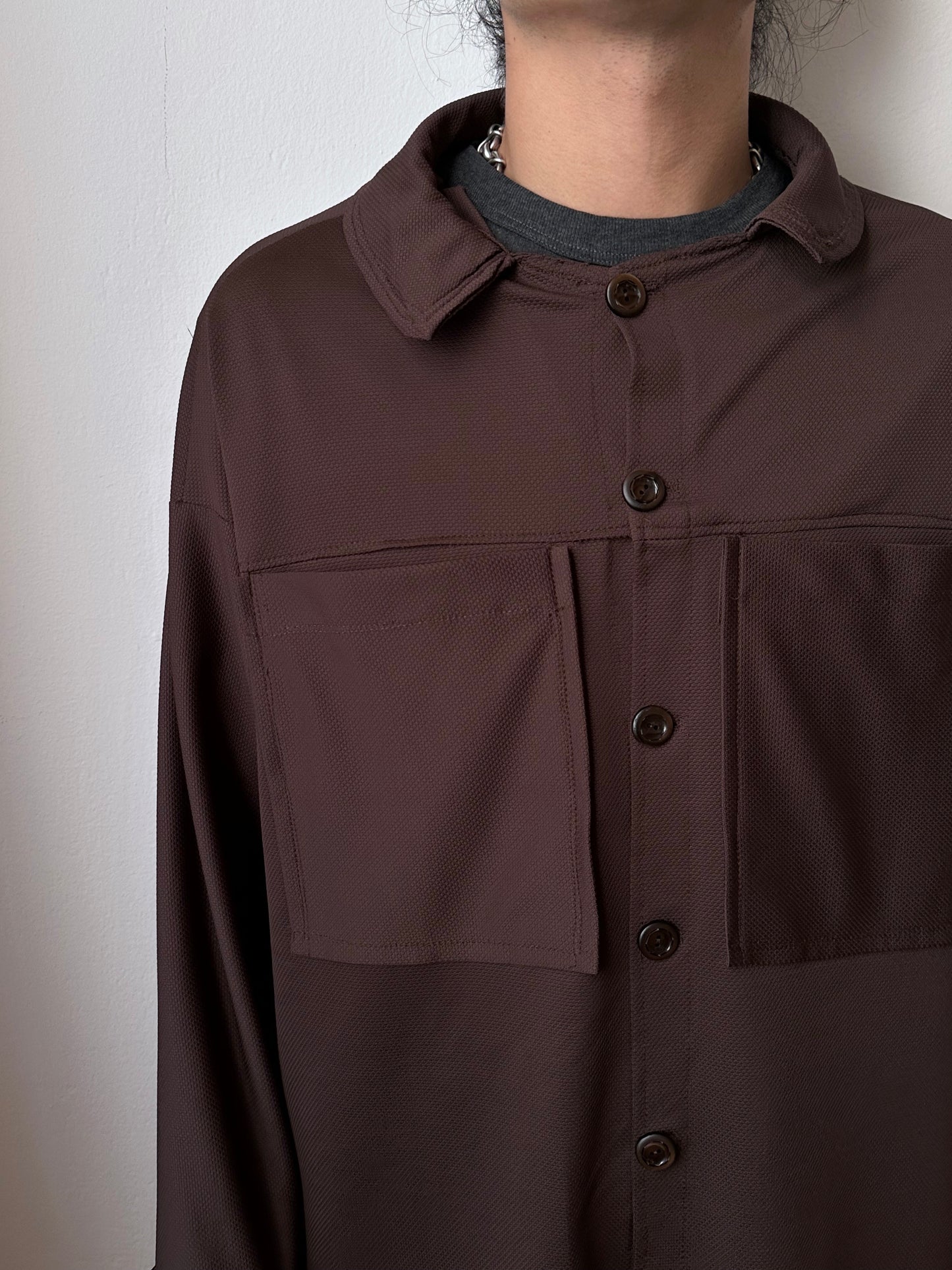 Oversized poly shirt