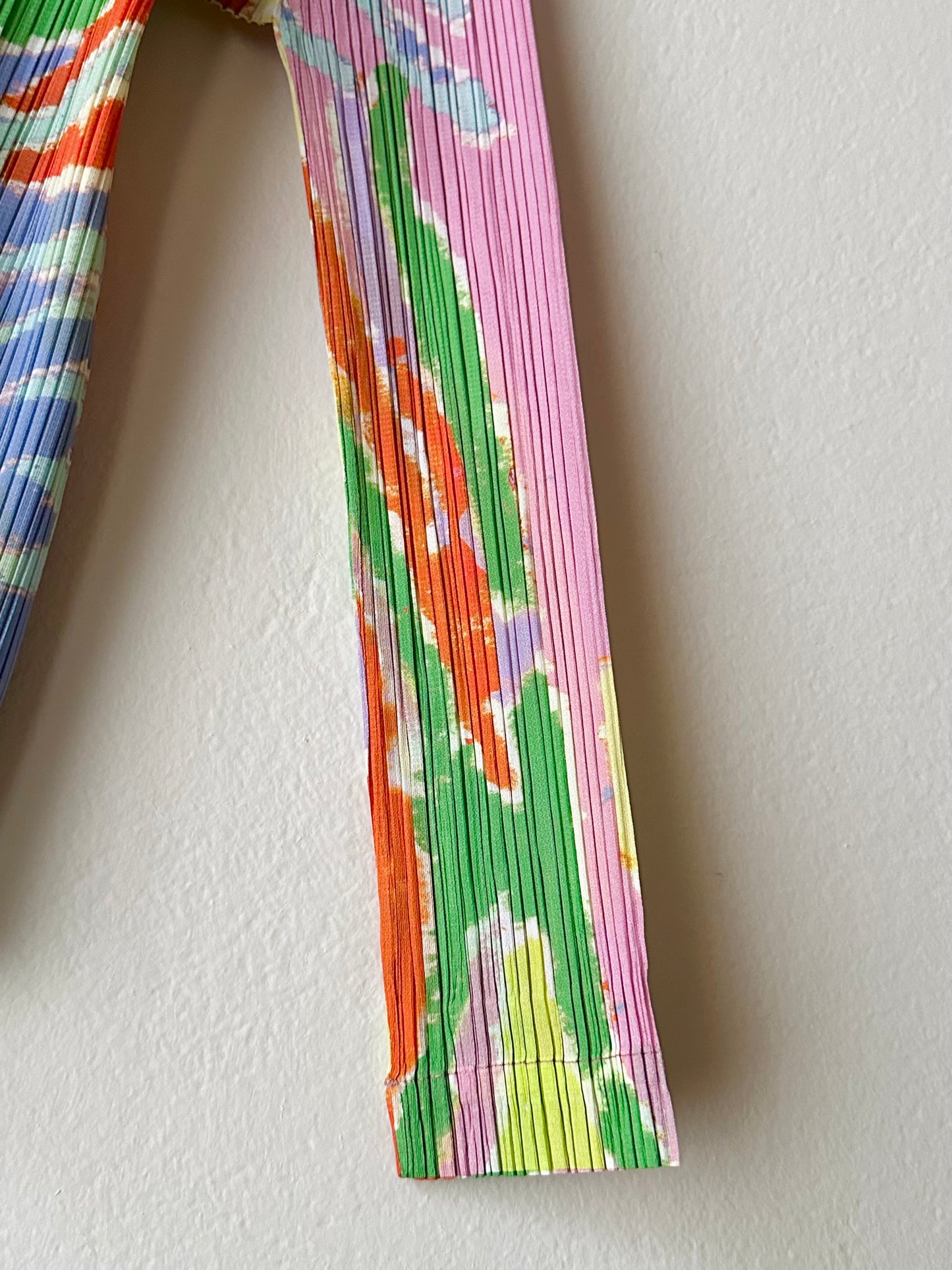 AW23 Issey Miyake PLEATS PLEASE frosty forest shirt