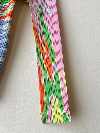 AW23 Issey Miyake PLEATS PLEASE frosty forest shirt