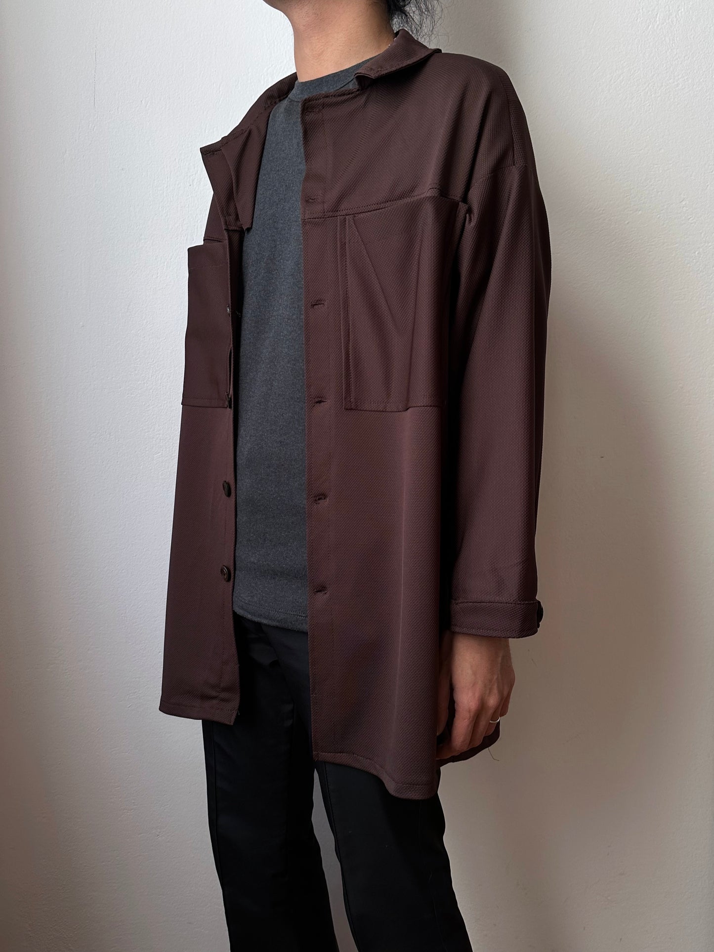 Oversized poly shirt