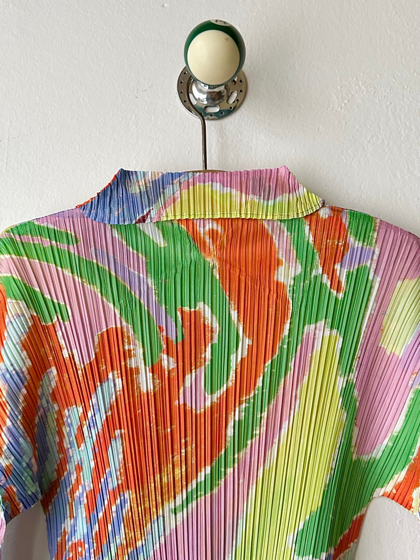 AW23 Issey Miyake PLEATS PLEASE frosty forest shirt