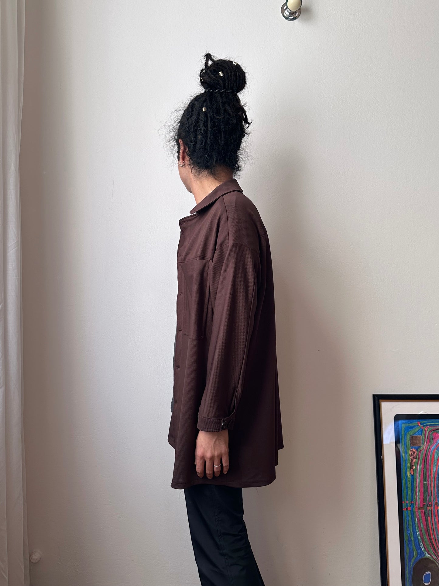 Oversized poly shirt