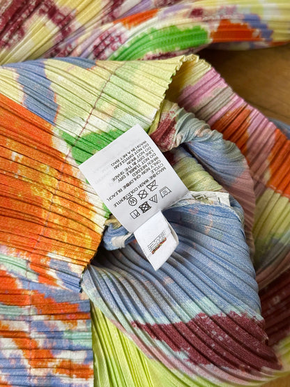 AW23 Issey Miyake PLEATS PLEASE frosty forest shirt