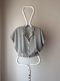 80s Italy gray shirt