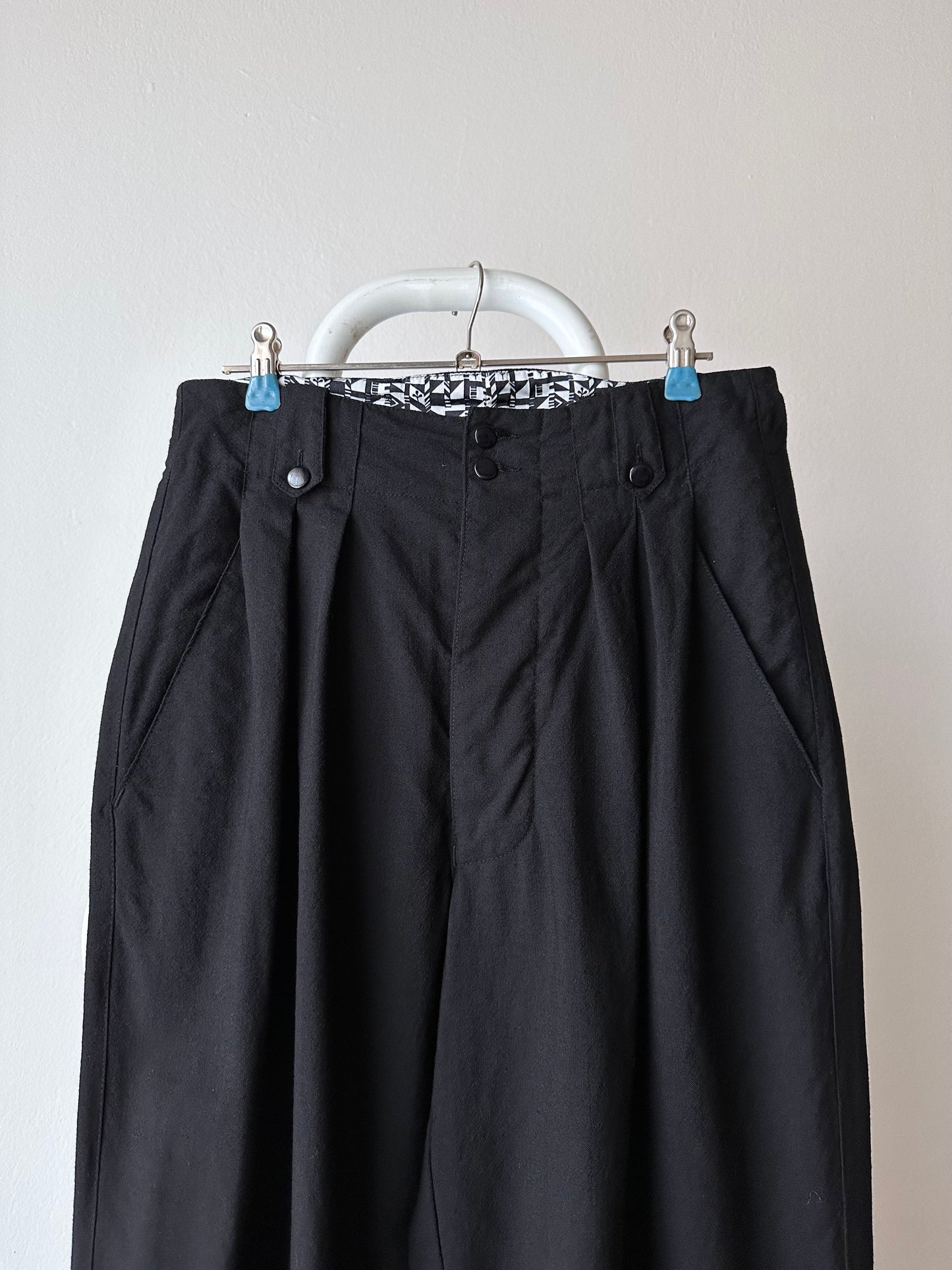 90s black trouser made in France