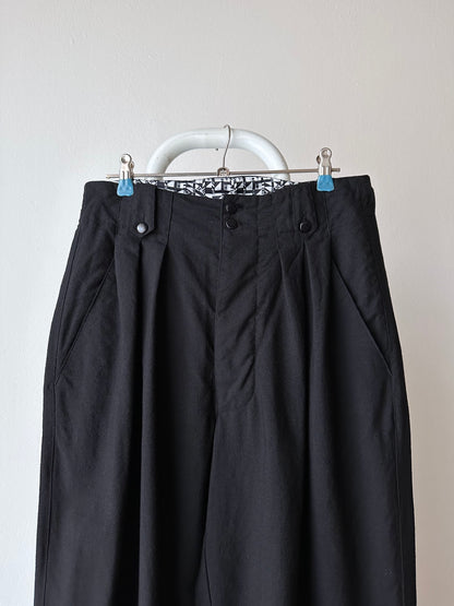 90s black trouser made in France