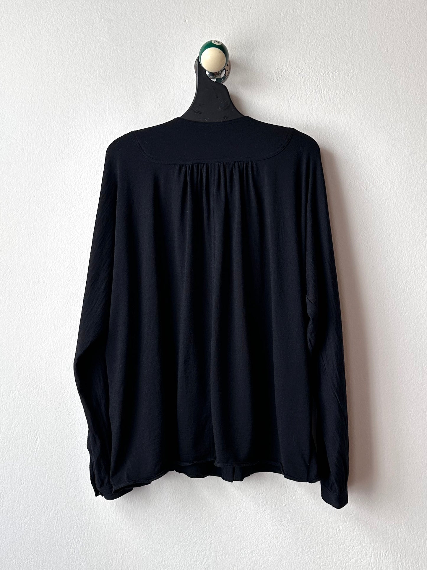 1980s Black wool/nylon shirt