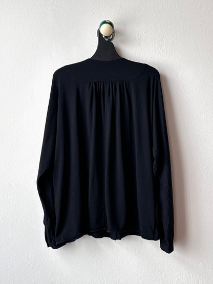 1980s Black wool/nylon shirt
