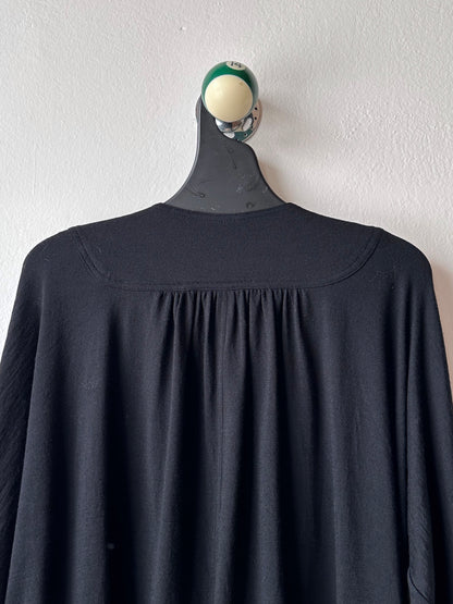 1980s Black wool/nylon shirt
