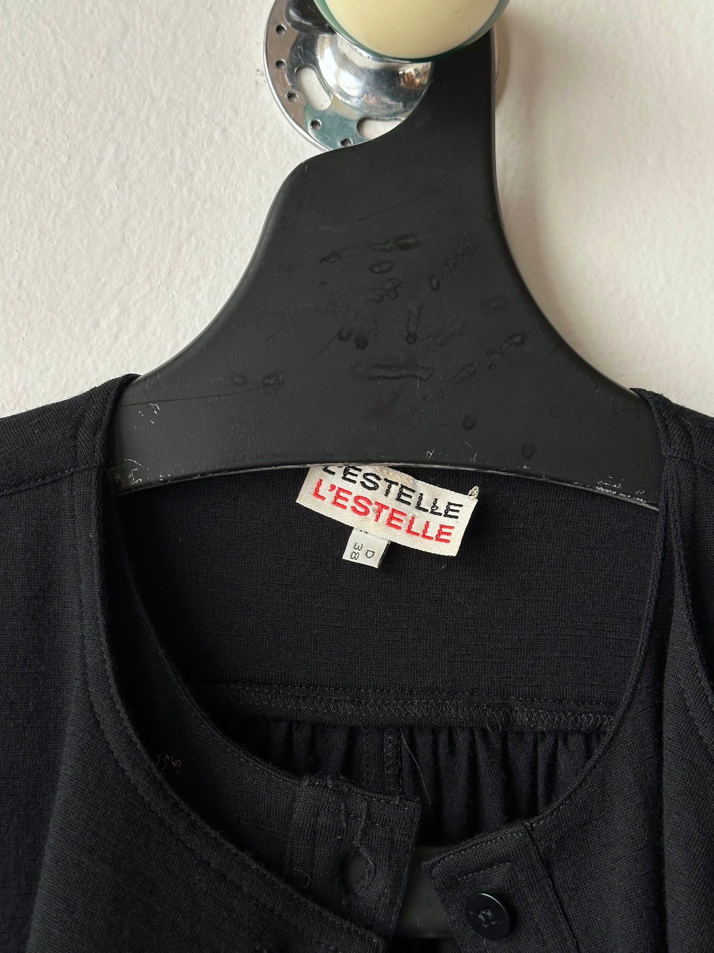 1980s Black wool/nylon shirt