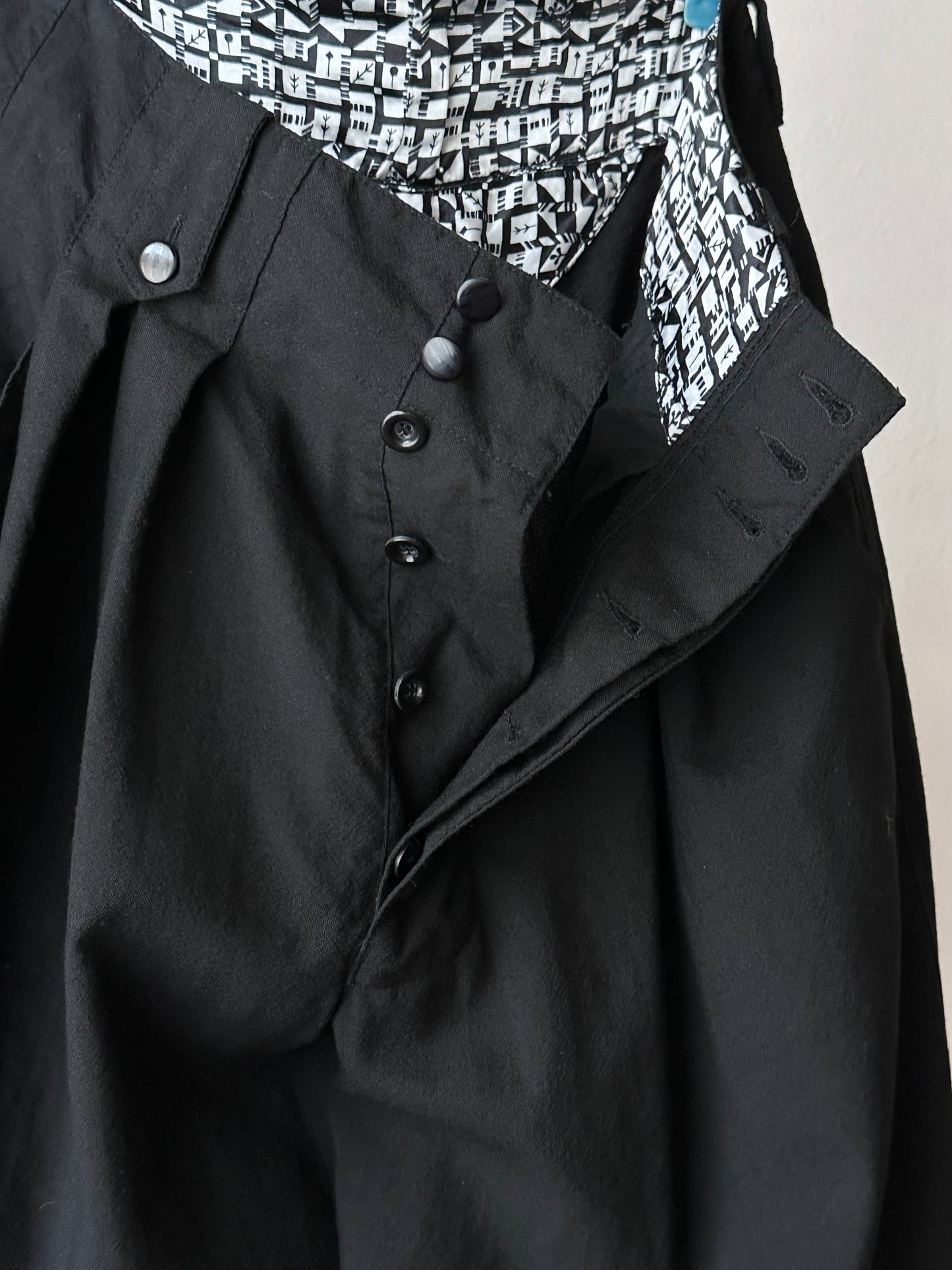 90s black trouser made in France