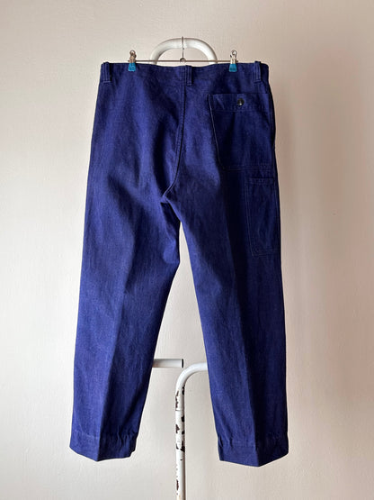 Vintage germany work denim trousers - w37
