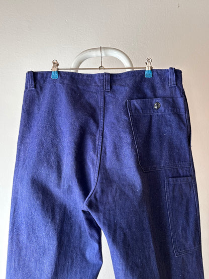Vintage germany work denim trousers - w37