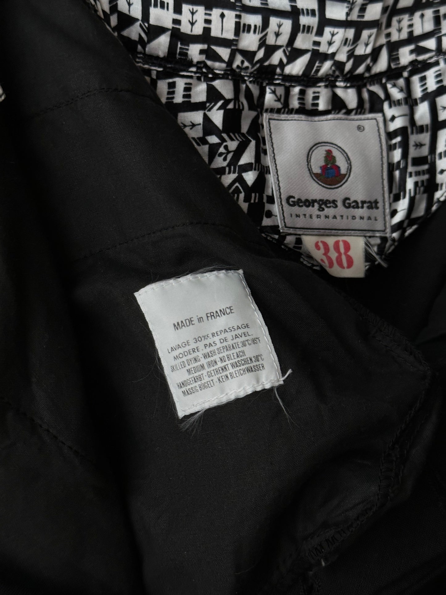 90s black trouser made in France