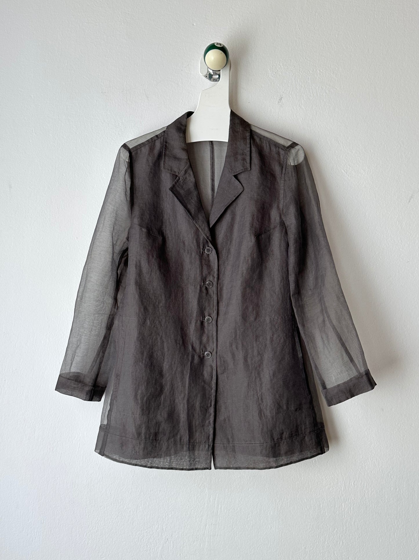 Sheer organza shirt