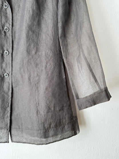 Sheer organza shirt