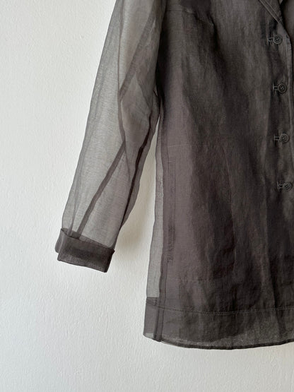 Sheer organza shirt