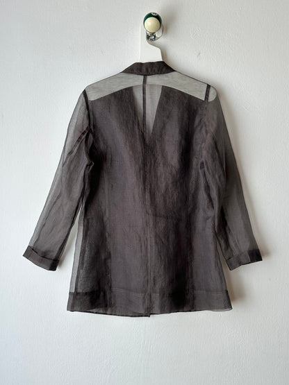 Sheer organza shirt