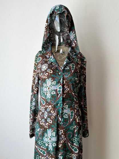 70s British hooded dress
