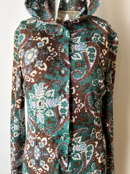 70s British hooded dress