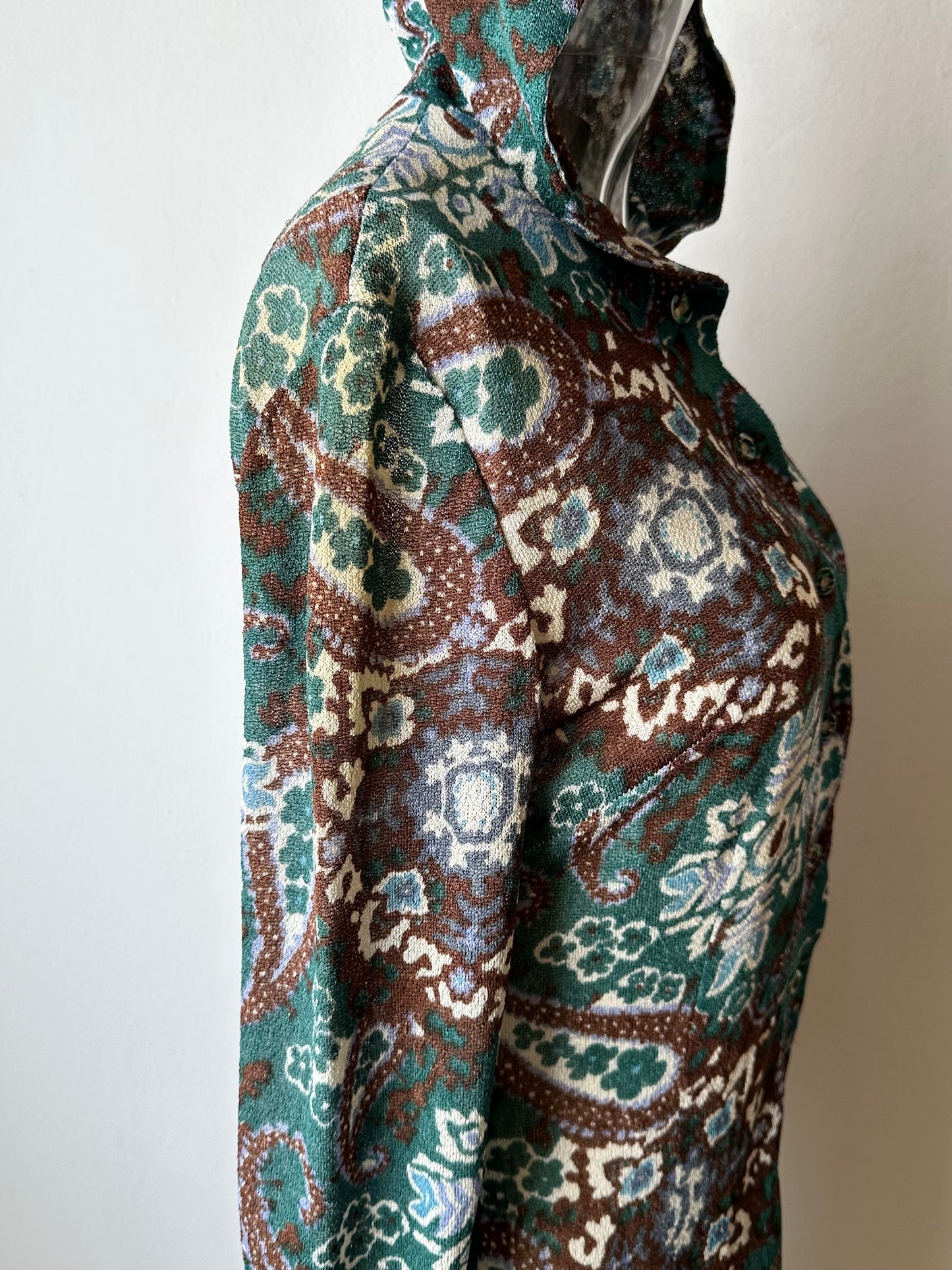 70s British hooded dress