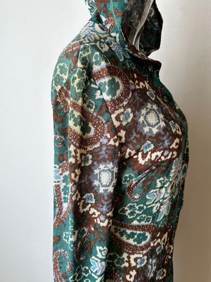 70s British hooded dress