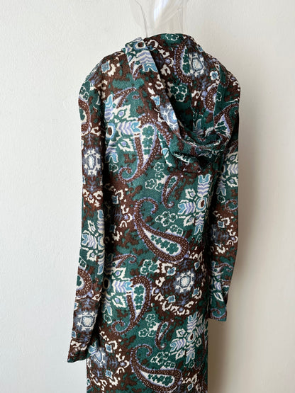 70s British hooded dress