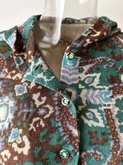 70s British hooded dress