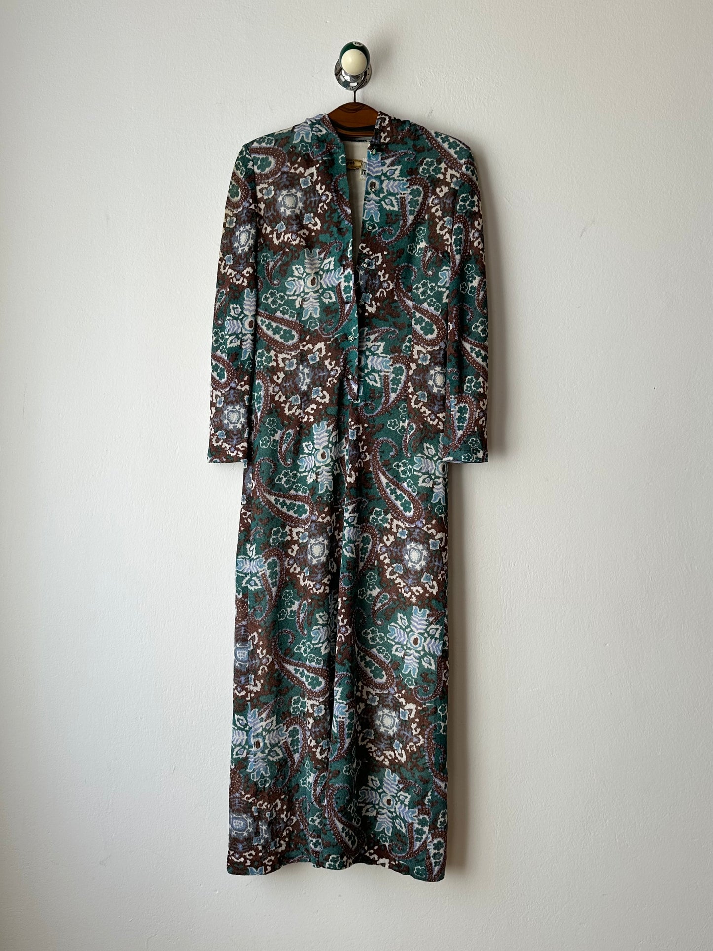 70s British hooded dress