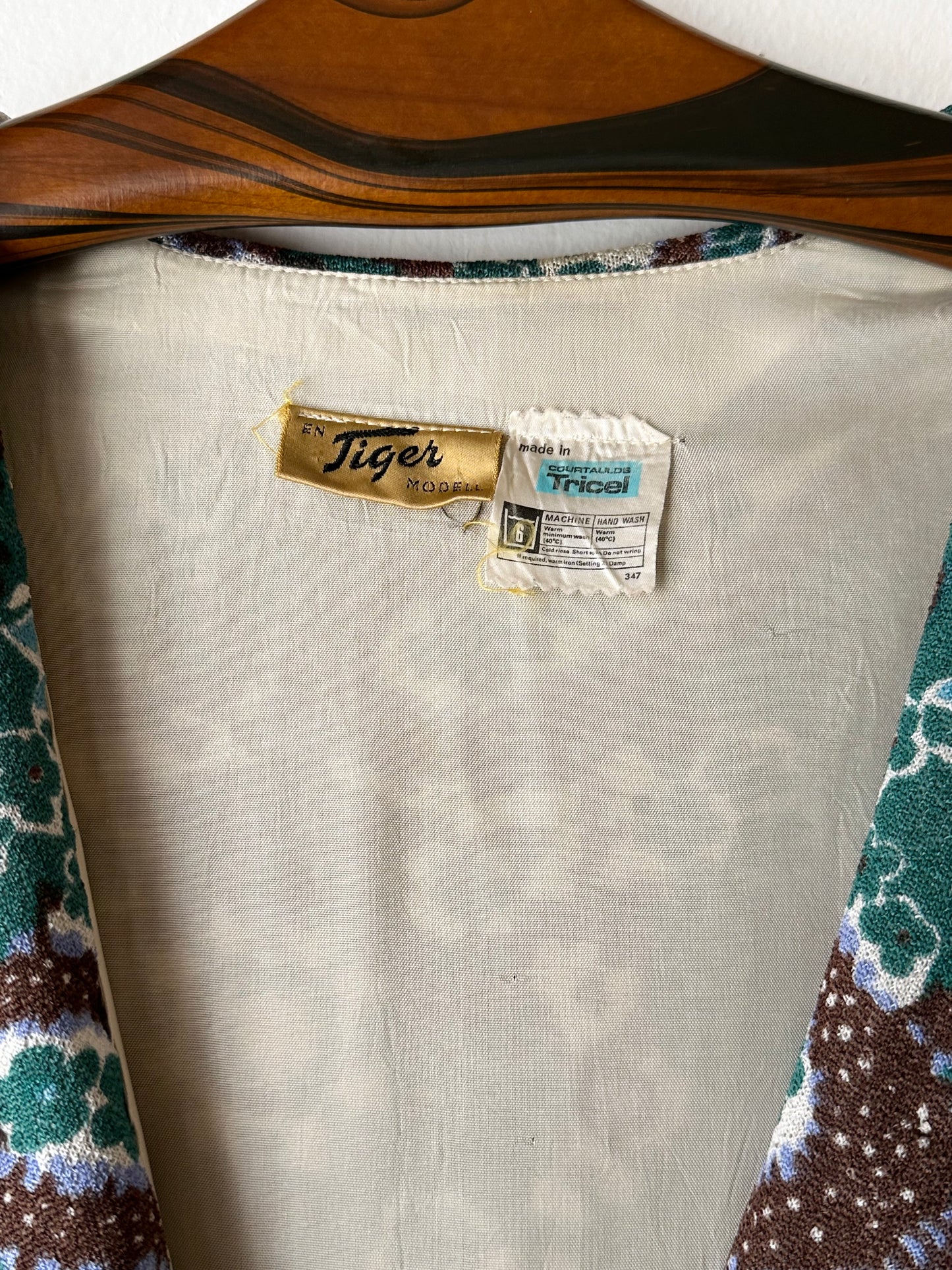 70s British hooded dress