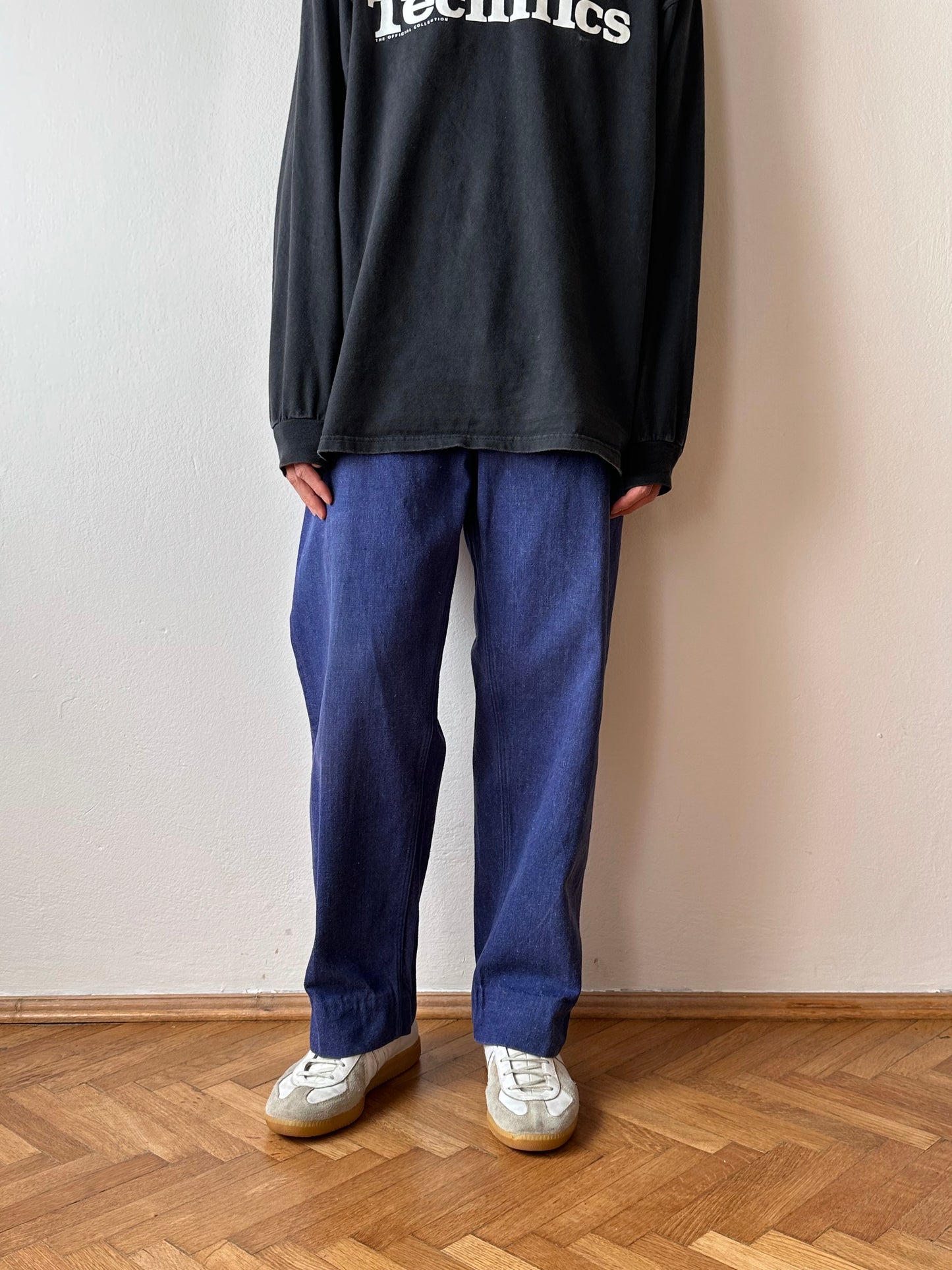 Vintage germany work denim trousers - w37