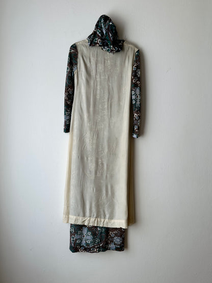 70s British hooded dress