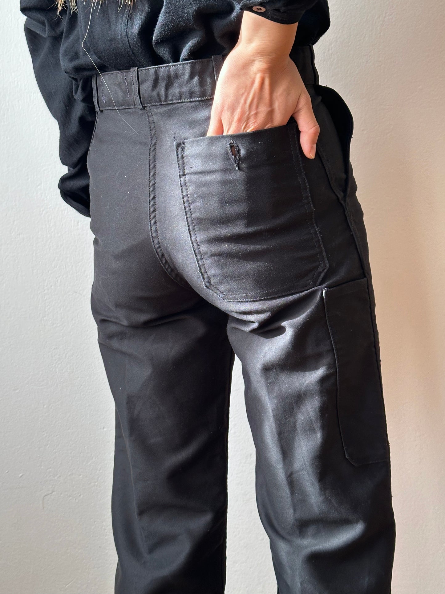 1960's French work Black moleskin Vintage Toto Praha Antique shop Vintage clothing store Secondhand Prague プラハ 古着屋 ヴィンテージ ユーロワーク  フランス買い付け フレンチワーク 黒モールスキン ブラックモールスキン 60年代